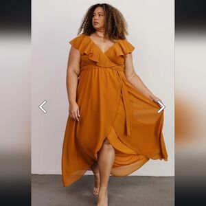 Baltic Born Katya Ruffle Maxi Dress L